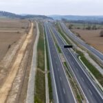 18 km 71+500 ułożone warstwy nawierzchni