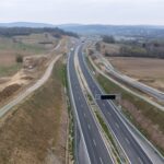 20 km 71+800 ułożone warstwy nawierzchni