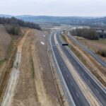 22 km 72+070 ułożone warstwy nawierzchni