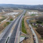 24 km 72+460 ułożone warstwy nawierzchni