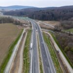 39 km 75+850 ułożone warstwy nawierzchni