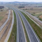 9 km 69+200 ułożone warstwy nawierzchni